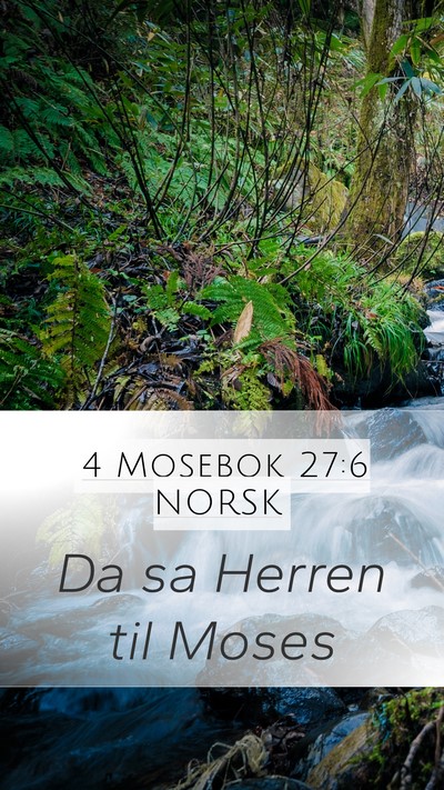 4 Mosebok 27:6 NORSK Bible Verse Image