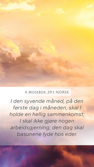 4 Mosebok 29:1 NORSK Bible Verse Image
