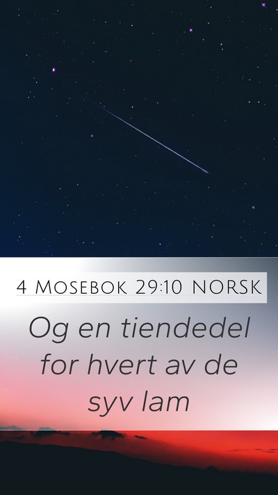 4 Mosebok 29:10 NORSK Bible Verse Image