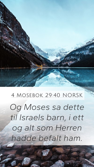 4 Mosebok 29:40 NORSK Bible Verse Image