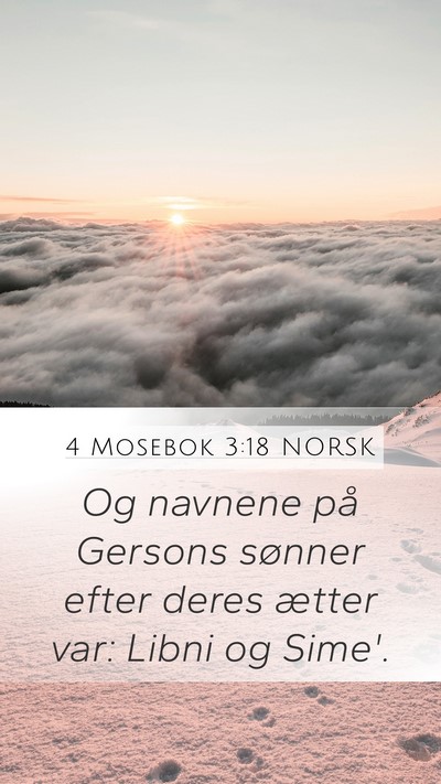 4 Mosebok 3:18 NORSK Bible Verse Image