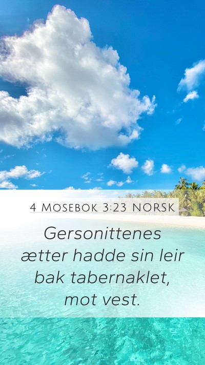 4 Mosebok 3:23 NORSK Bible Verse Image