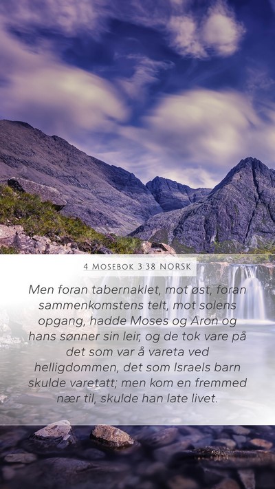 4 Mosebok 3:38 NORSK Bible Verse Image