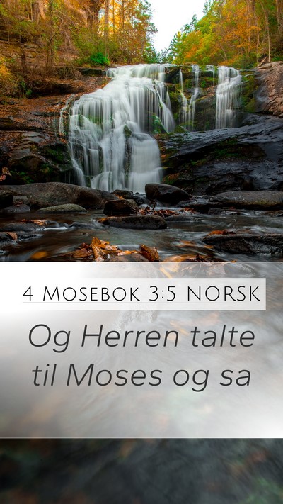 4 Mosebok 3:5 NORSK Bible Verse Image