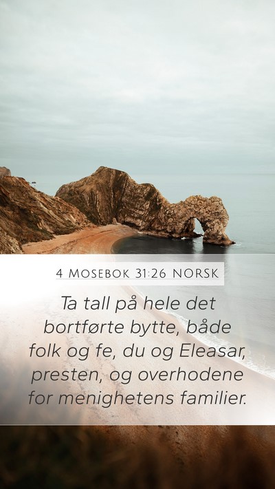4 Mosebok 31:26 NORSK Bible Verse Image