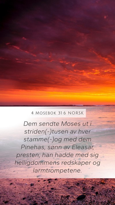 4 Mosebok 31:6 NORSK Bible Verse Image