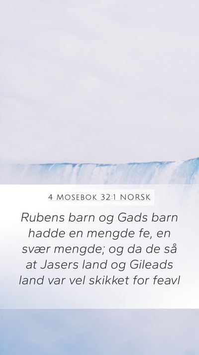 4 Mosebok 32:1 NORSK Bible Verse Image
