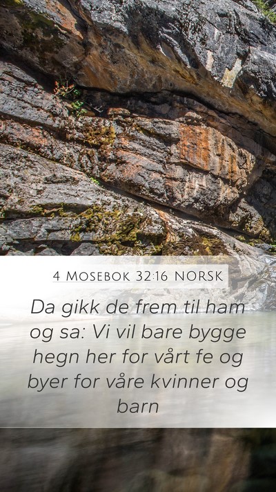 4 Mosebok 32:16 NORSK Bible Verse Image