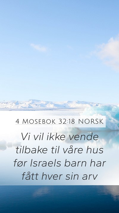 4 Mosebok 32:18 NORSK Bible Verse Image