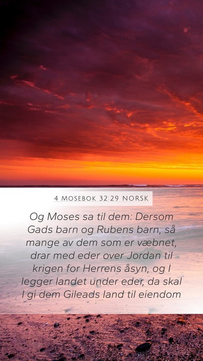 4 Mosebok 32:29 NORSK Bible Verse Image