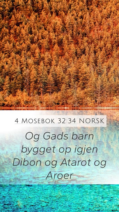 4 Mosebok 32:34 NORSK Bible Verse Image