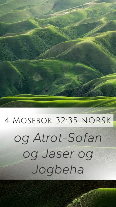 4 Mosebok 32:35 NORSK Bible Verse Image