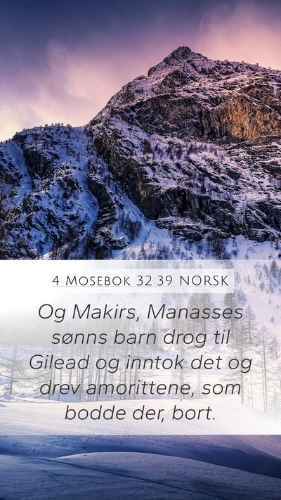 4 Mosebok 32:39 NORSK Bible Verse Image