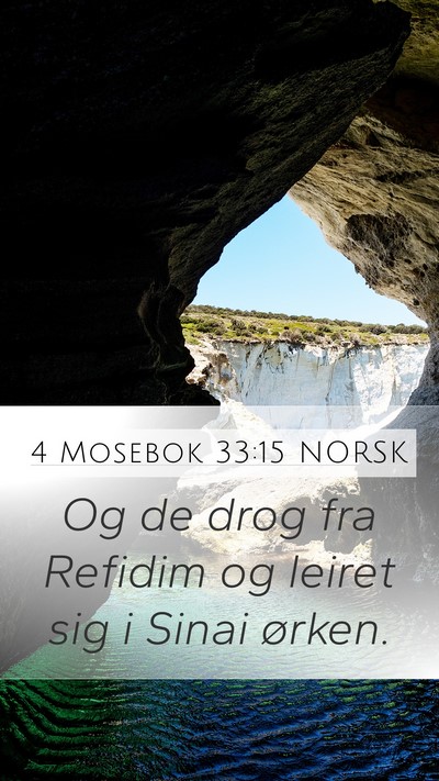 4 Mosebok 33:15 NORSK Bible Verse Image