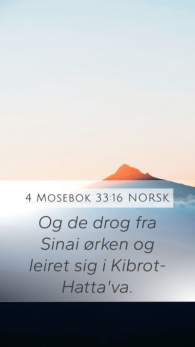 4 Mosebok 33:16 NORSK Bible Verse Image