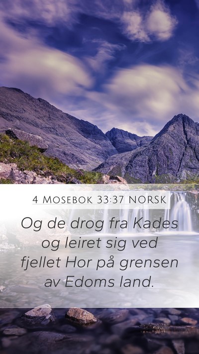 4 Mosebok 33:37 NORSK Bible Verse Image