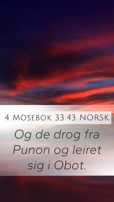 4 Mosebok 33:43 NORSK Bible Verse Image