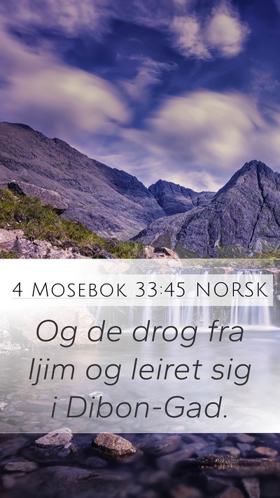 4 Mosebok 33:45 NORSK Bible Verse Image