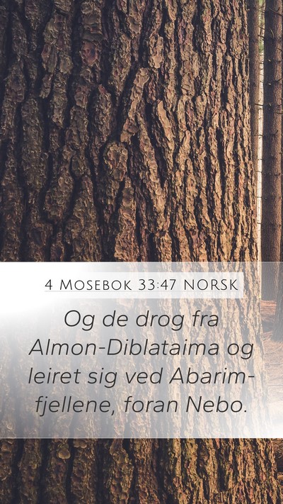 4 Mosebok 33:47 NORSK Bible Verse Image