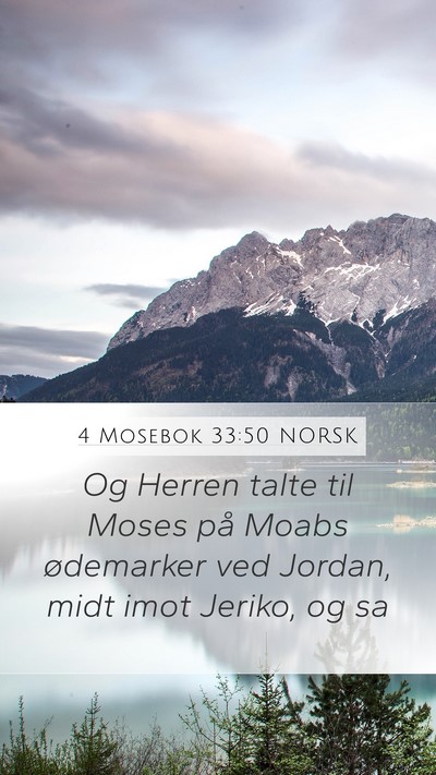 4 Mosebok 33:50 NORSK Bible Verse Image