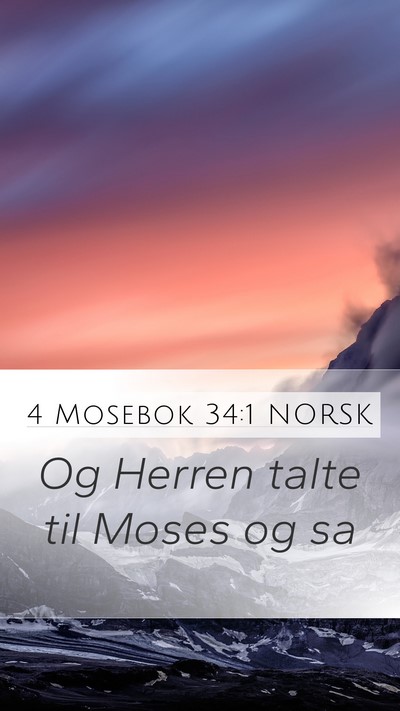 4 Mosebok 34:1 NORSK Mobile Phone Wallpaper - Og Herren talte til Moses og - Mobile Bible Verse Wallpaper