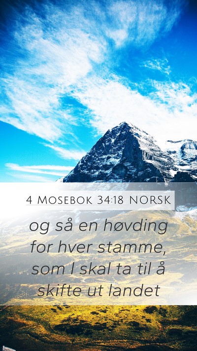 4 Mosebok 34:18 NORSK Bible Verse Image