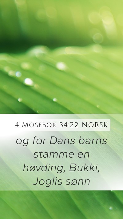 4 Mosebok 34:22 NORSK Bible Verse Image