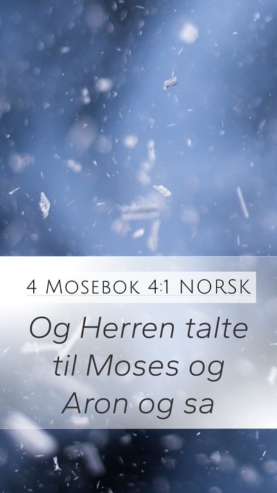4 Mosebok 4:1 NORSK Bible Verse Image