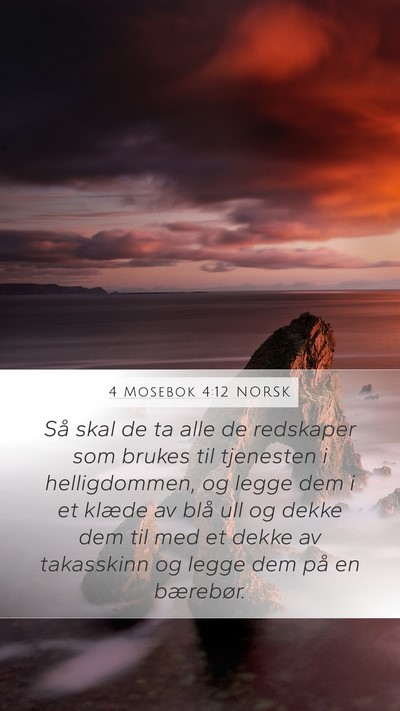 4 Mosebok 4:12 NORSK Bible Verse Image