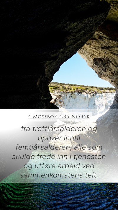 4 Mosebok 4:35 NORSK Bible Verse Image