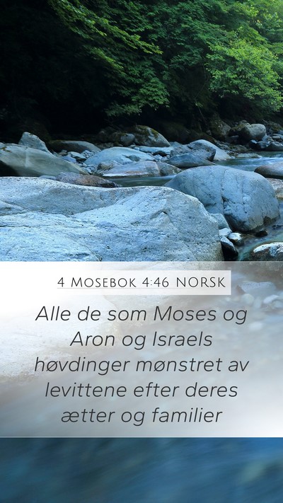 4 Mosebok 4:46 NORSK Mobile Phone Wallpaper - Alle de som Moses og Aron og Israels høvdinger - Mobile Bible Verse Wallpaper