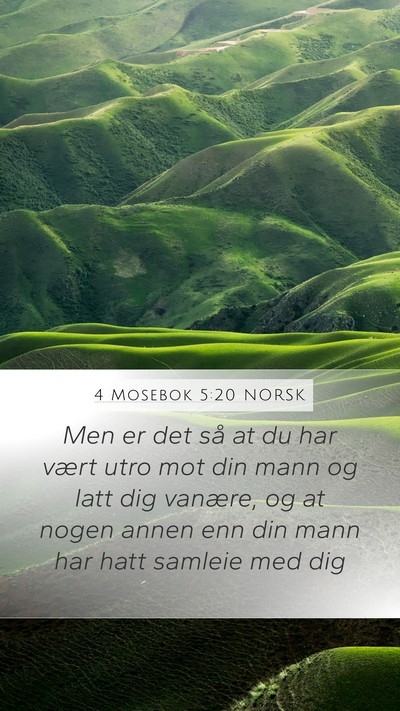 4 Mosebok 5:20 NORSK Bible Verse Image