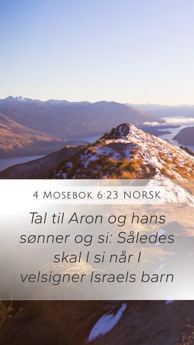 4 Mosebok 6:23 NORSK Bible Verse Image