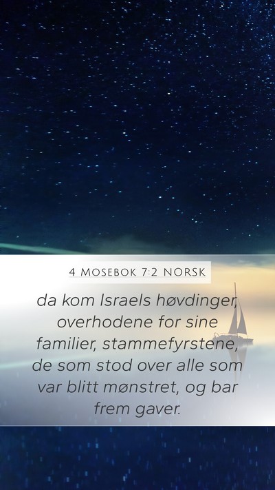4 Mosebok 7:2 NORSK Bible Verse Image