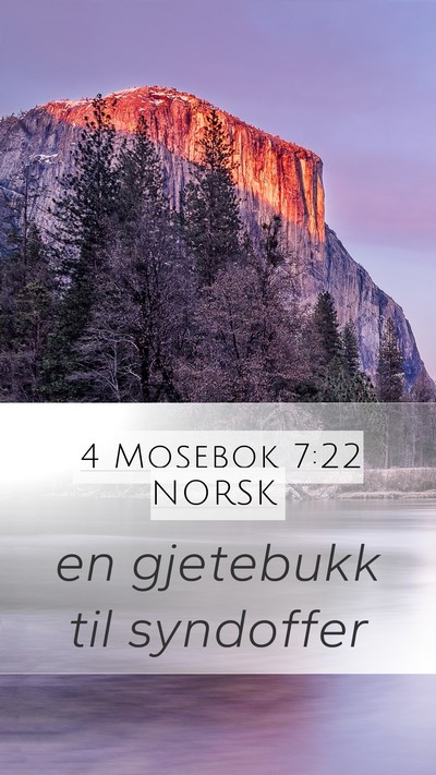 4 Mosebok 7:22 NORSK Mobile Phone Wallpaper - en gjetebukk til - Mobile Bible Verse Wallpaper