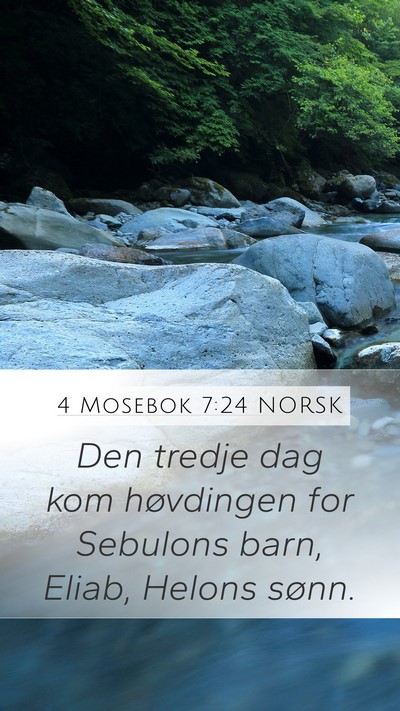 4 Mosebok 7:24 NORSK Bible Verse Image