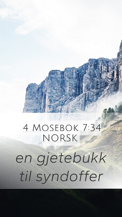 4 Mosebok 7:34 NORSK Mobile Phone Wallpaper - en gjetebukk til - Mobile Bible Verse Wallpaper