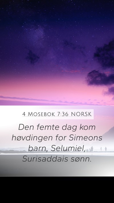 4 Mosebok 7:36 NORSK Bible Verse Image