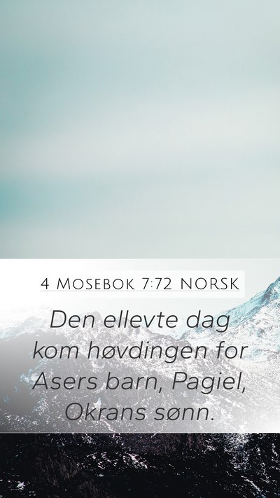 4 Mosebok 7:72 NORSK Bible Verse Image
