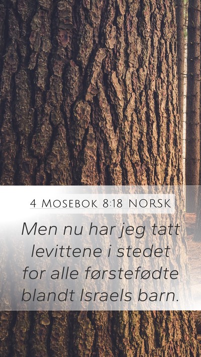 4 Mosebok 8:18 NORSK Bible Verse Image