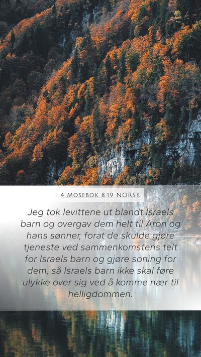 4 Mosebok 8:19 NORSK Bible Verse Image