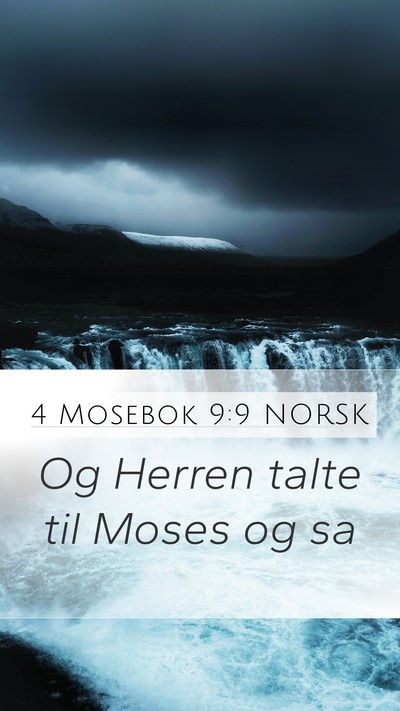 4 Mosebok 9:9 NORSK Mobile Phone Wallpaper - Og Herren talte til Moses og - Mobile Bible Verse Wallpaper