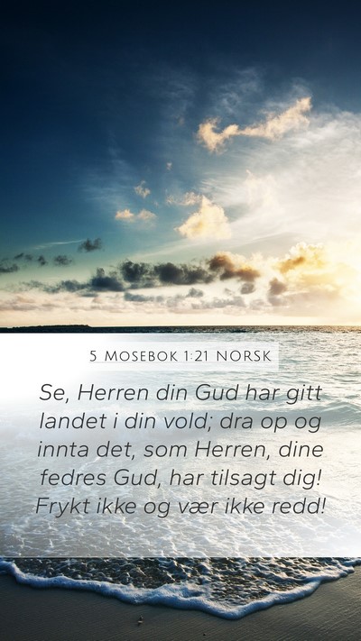 5 Mosebok 1:21 NORSK Bible Verse Image