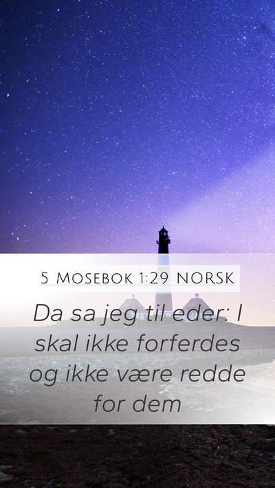 5 Mosebok 1:29 NORSK Bible Verse Image