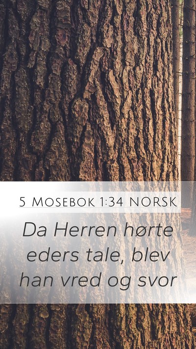 5 Mosebok 1:34 NORSK Bible Verse Image