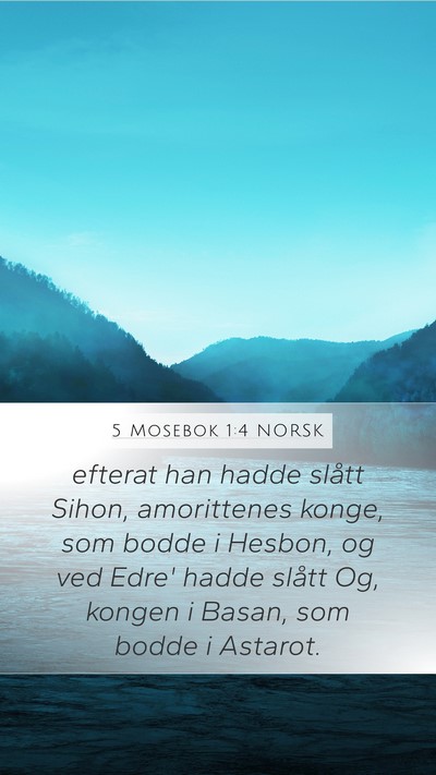 5 Mosebok 1:4 NORSK Bible Verse Image