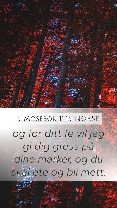 5 Mosebok 11:15 NORSK Bible Verse Image