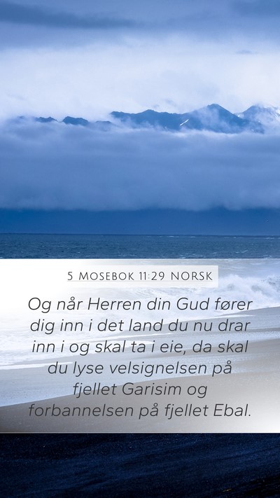 5 Mosebok 11:29 NORSK Bible Verse Image