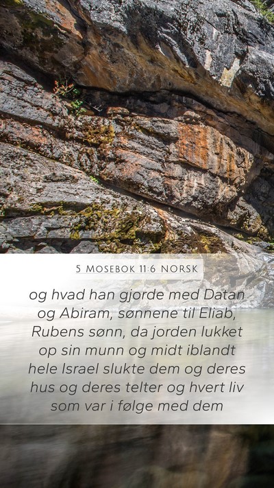 5 Mosebok 11:6 NORSK Bible Verse Image