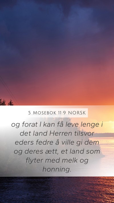 5 Mosebok 11:9 NORSK Bible Verse Image
